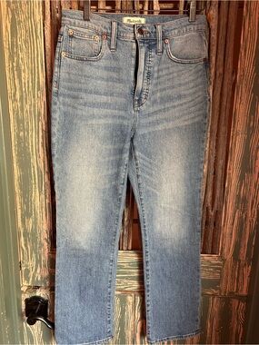 Madewell Light Blue Slim-Demi Boot Jeans